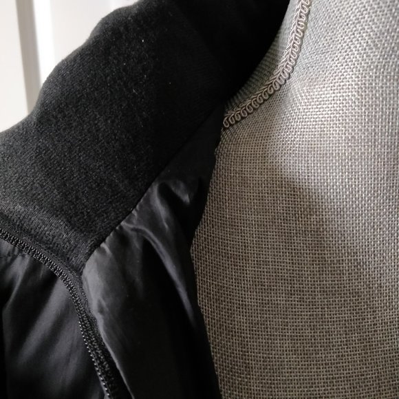 Eddie Bauer Down Jacket, Mid Length, Black, XS - Picture 4 of 7